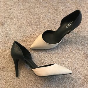 Black and White ALDO Heels